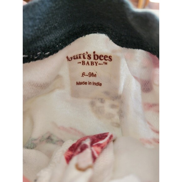 Burts Bees Baby Organic Cotton Pajama Sleeper 6-9 Months Christmas Mouse - Picture 7 of 7